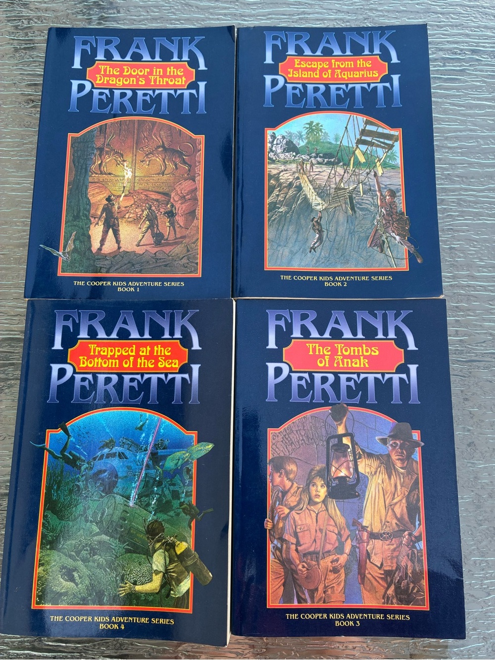 Vintage "The Cooper Kids Adventure" Series Books 1-4 Paperbacks By Frank Peretti